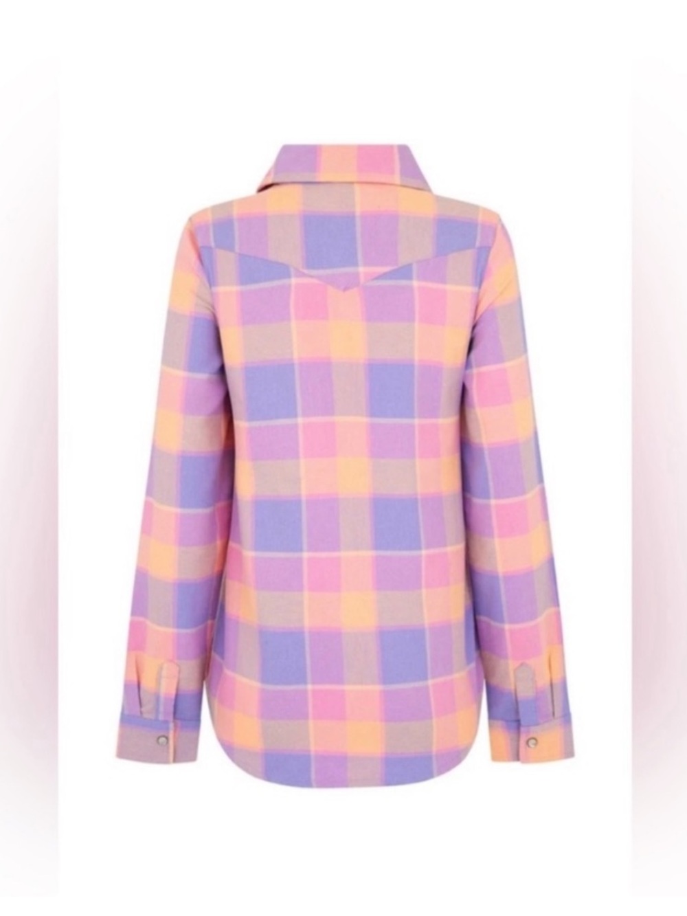 ⚡️SOLD⚡️ Spell Wyatt Flannel Shirt - Pastel sz L - Picture 5 of 10
